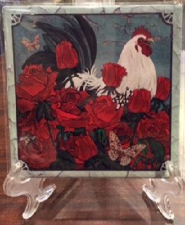 Rooster Ceramic Tile