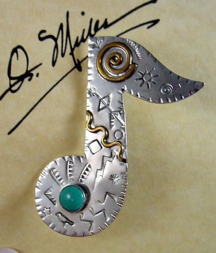 Marcia Q. Miller - "Well-Noted" Musical Note Pin