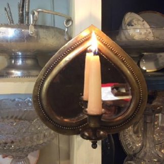 Mirrored Brass Sconce