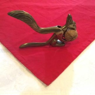 Solid Cast Brass Squirrel Nut Cracker