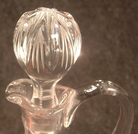 American Brilliant Cut Glass Cruet - Image 4