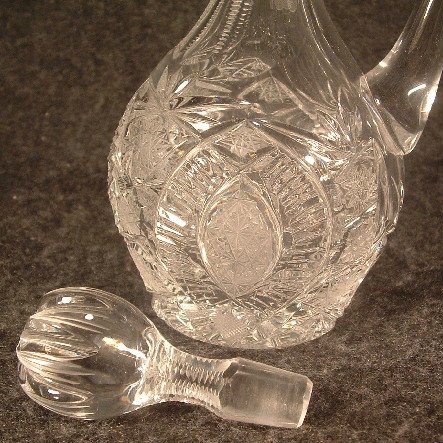 American Brilliant Cut Glass Cruet