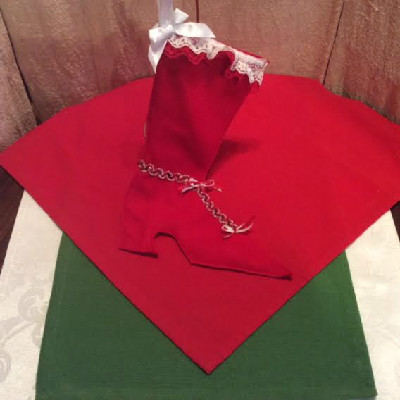 High Top Shoe - Victorian Style Christmas Stocking #1