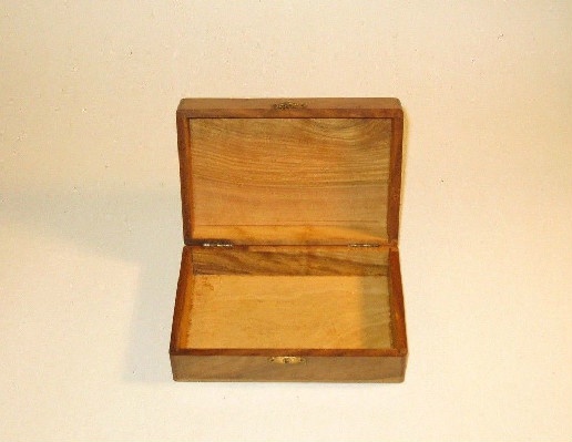 Cigar Box w/ Painted Top - Reclining Woman Using Long Cigarette Holder - Image 3