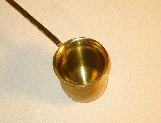 Brass Rum Measure/Ladle w/ Copper "RUM" Plaque - Image 4