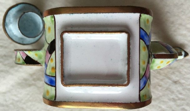 Kelvin Chen Style – Enamel Copper Cloisonne Tea Pot – Tan Buddha Cats