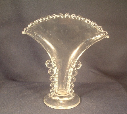Candlewick Pattern - Elegant Fan Vase - Imperial Glass Company