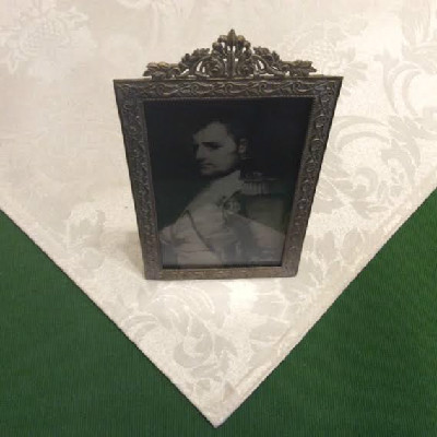 Embossed Brass Frame w/ Napoleon Portrait - Lord & Taylor - New York