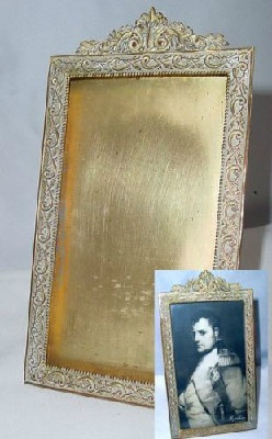 Embossed Brass Frame w/ Napoleon Portrait - Lord & Taylor - New York - Image 2