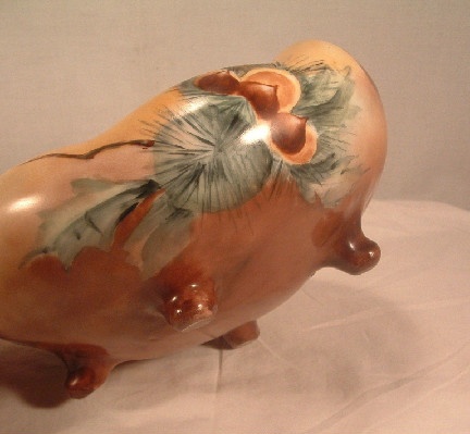 Hand Painted Porcelain Bowl - Decorated w/ Chestnuts - Late 19th c. / Early 20th c.