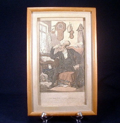 Early 1800's - Thomas Rowlandson - Hand Coloured Engraving Titled - "The Rev.d Dr. Syntax"