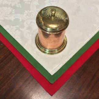Antique Copper & Brass Salt Box - Cannister