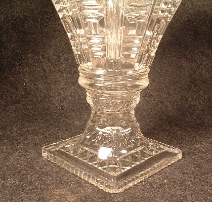 Early American Pattern Glass - Fan Vase
