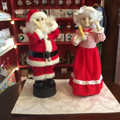 Mr. & Mrs. Santa Claus - Telco Motion-ettes - Early 1990s w/ Original Boxes