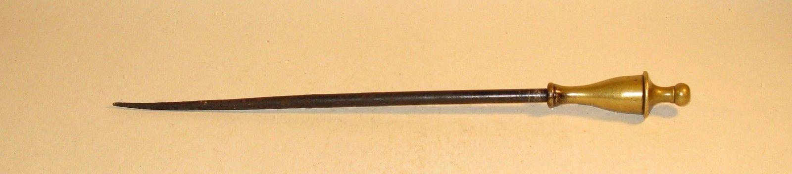 18th Century Brass & Iron Fire Poker - Image 7