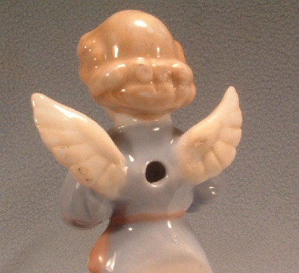 Porcelain - Singing Angel - Holy Water Font - Vintage Unmarked "JAPAN"
