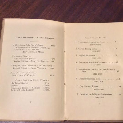 Brief History of the Isles of Shoals by Rev E Victor Bigelow - 1922