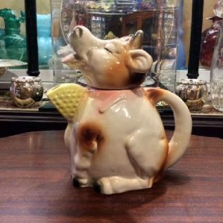 RARE - Erphila - Majolica - Cow Teapot - Vintage Germany - 1920s