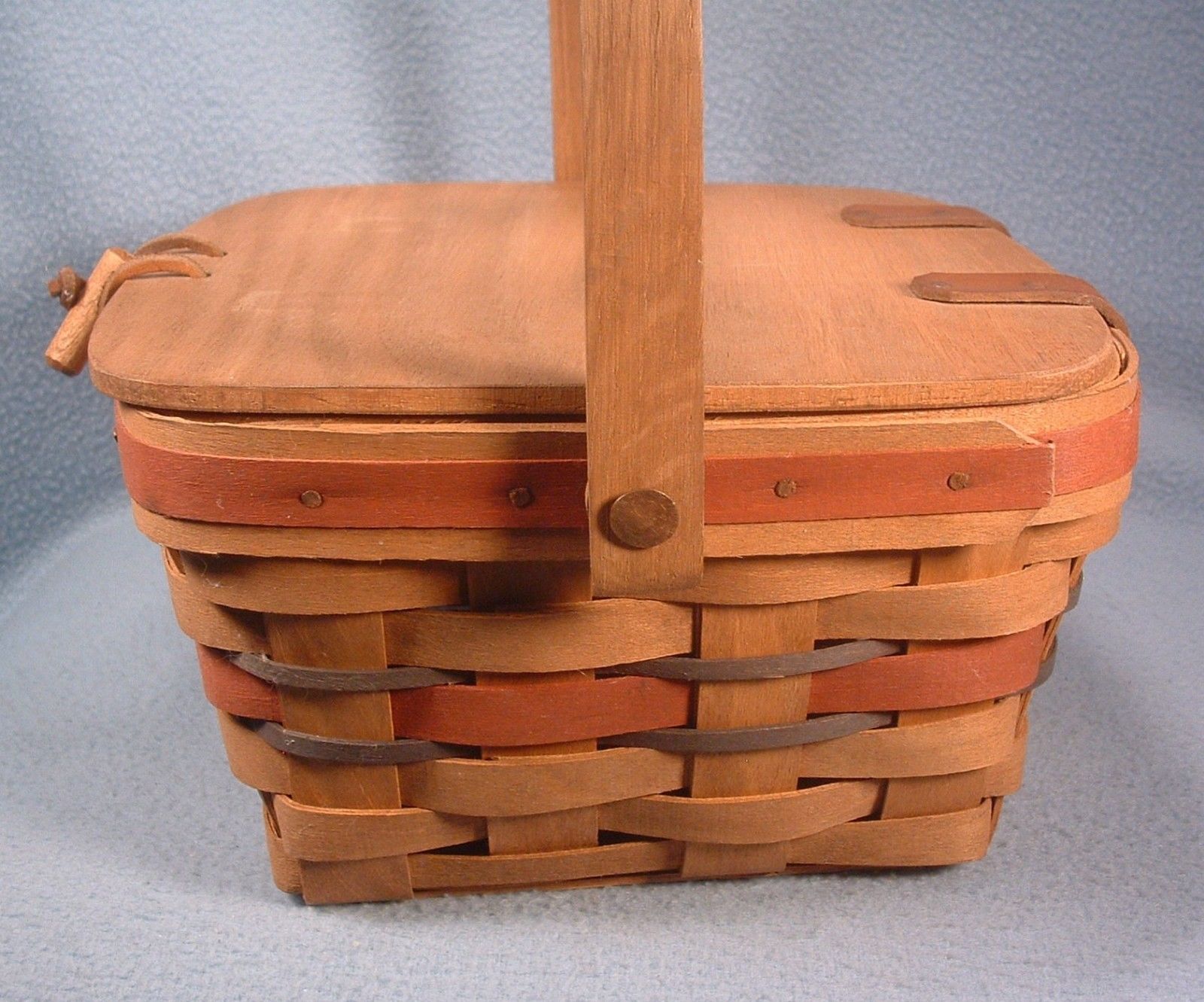Longaberger Basket - Handbag - Pocketbook - Covered Berry Picking Basket - Attractive Storage For Any Room - 1988 - Image 9