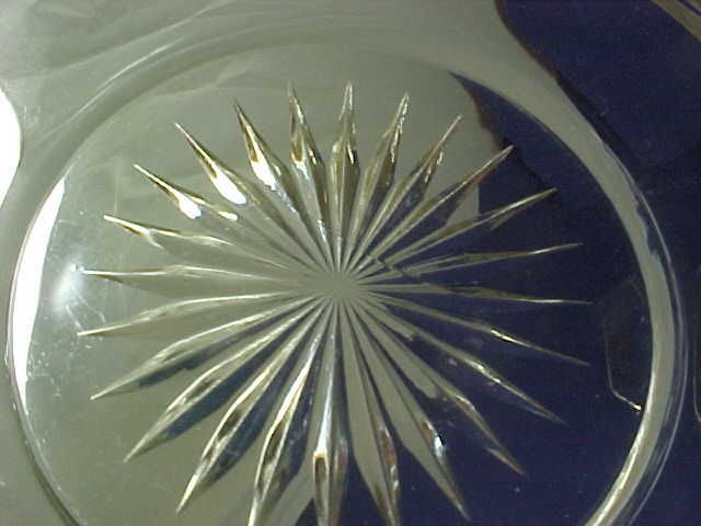 Glass and Sterling Silver Overlay Dessert Set - Image 3